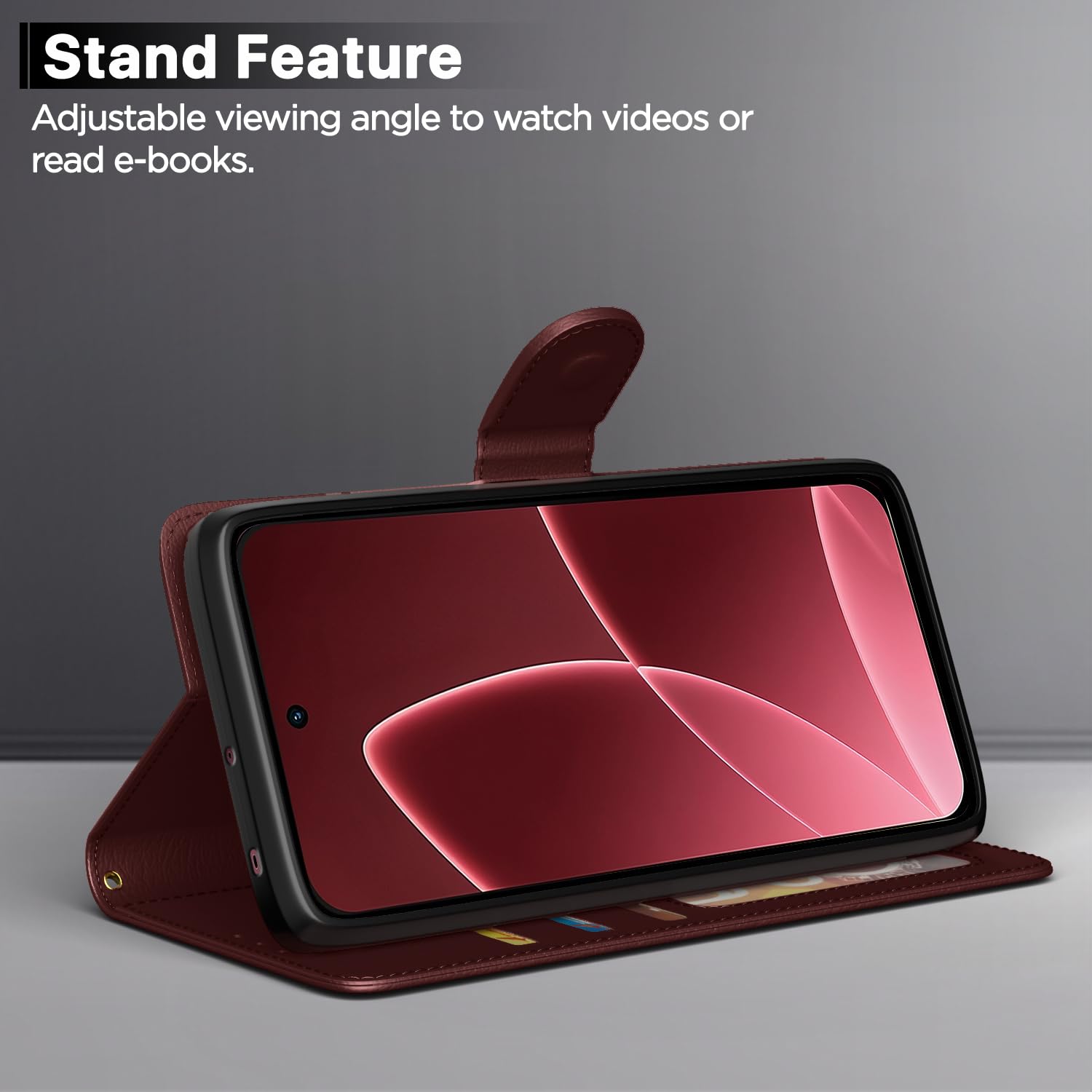 Pikkme brown wallet flip cover for Oppo F33 Pro 5G – photo 3