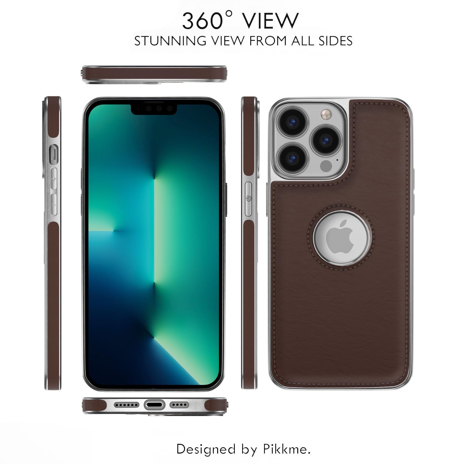 iPhone 13 Pro Leatherback mobile cover in coffee by Pikkme – photo 2