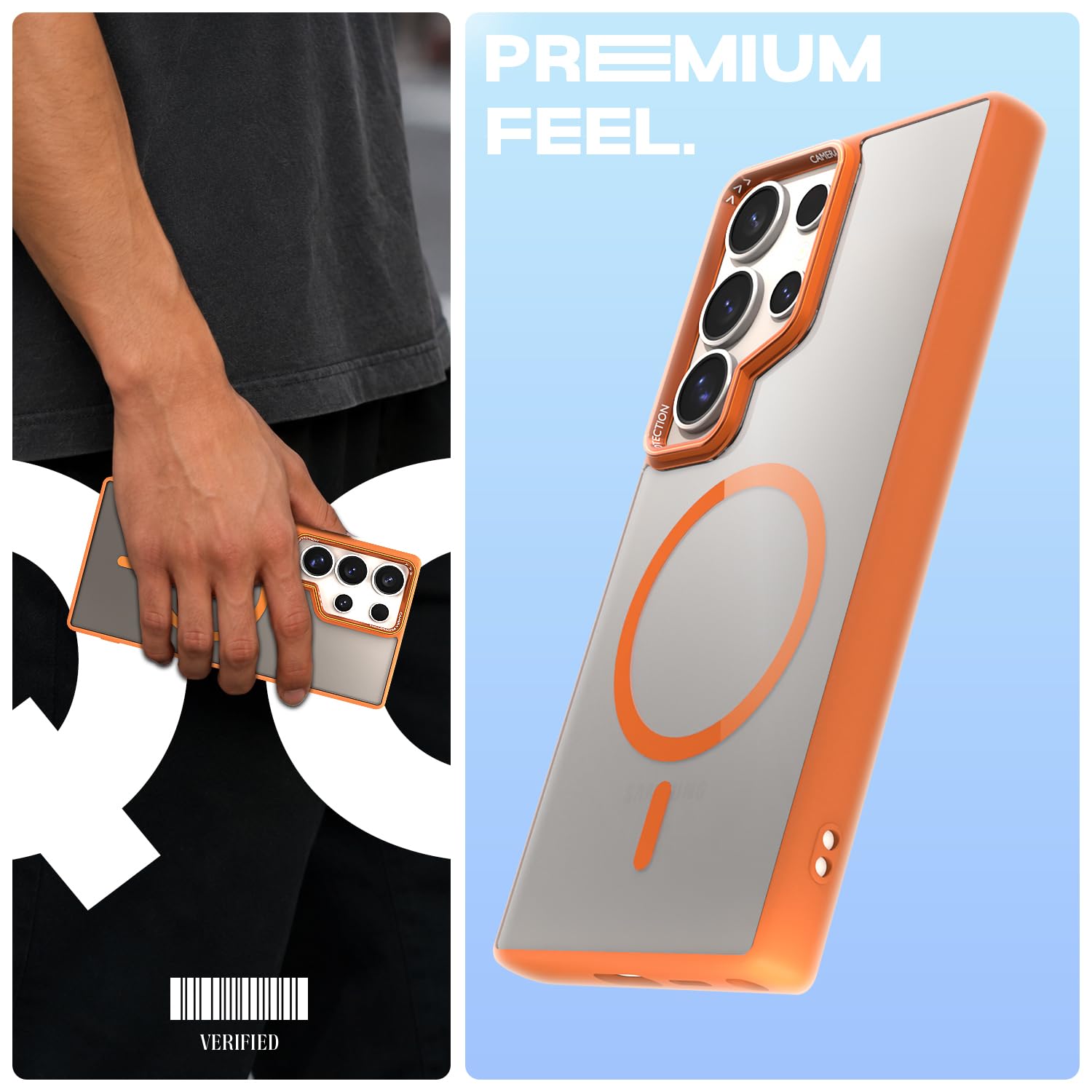 Pikkme Samsung S24 Ultra 5G MagSafe orange mag-safe phone cover – photo 2