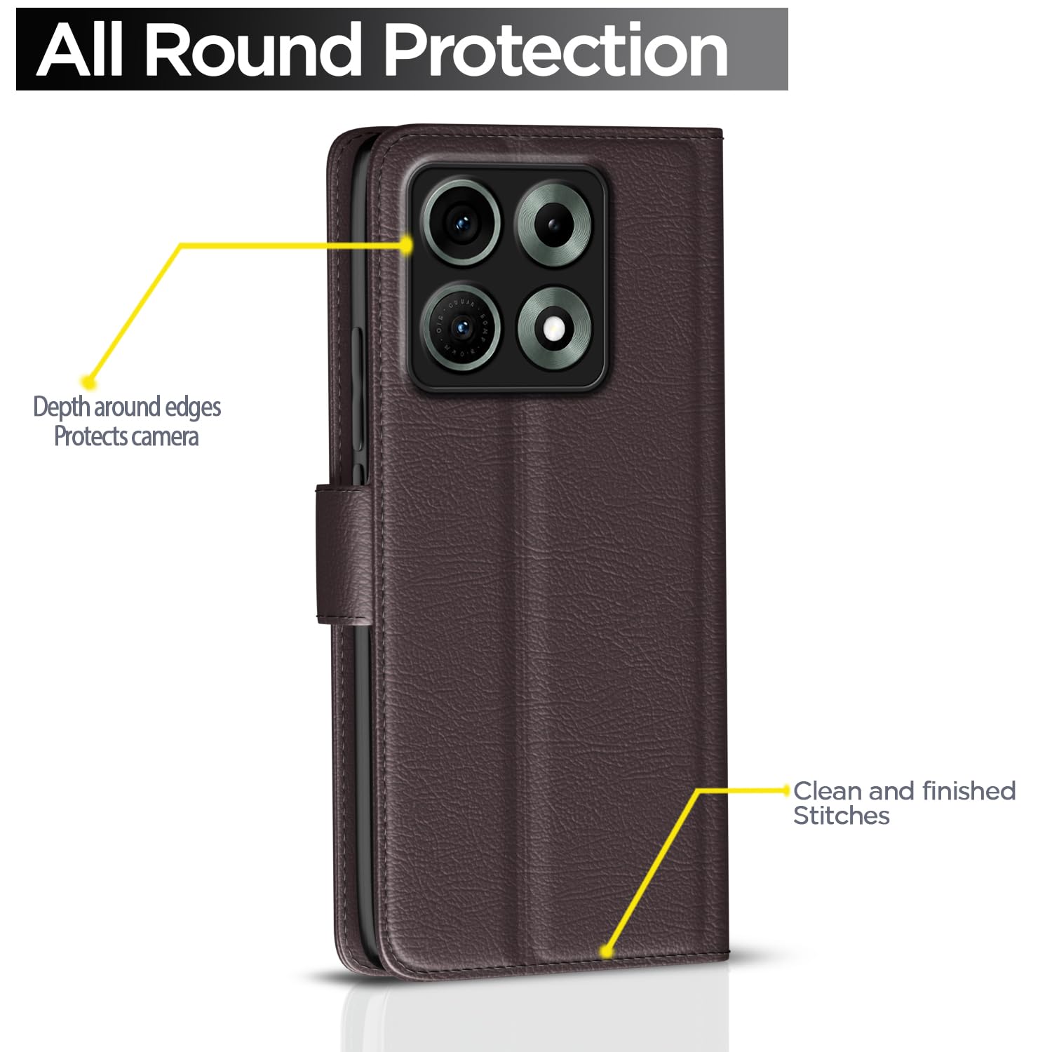 Pikkme Moto Edge 70 Max 5G Wallet coffee wallet flip cover – photo 4