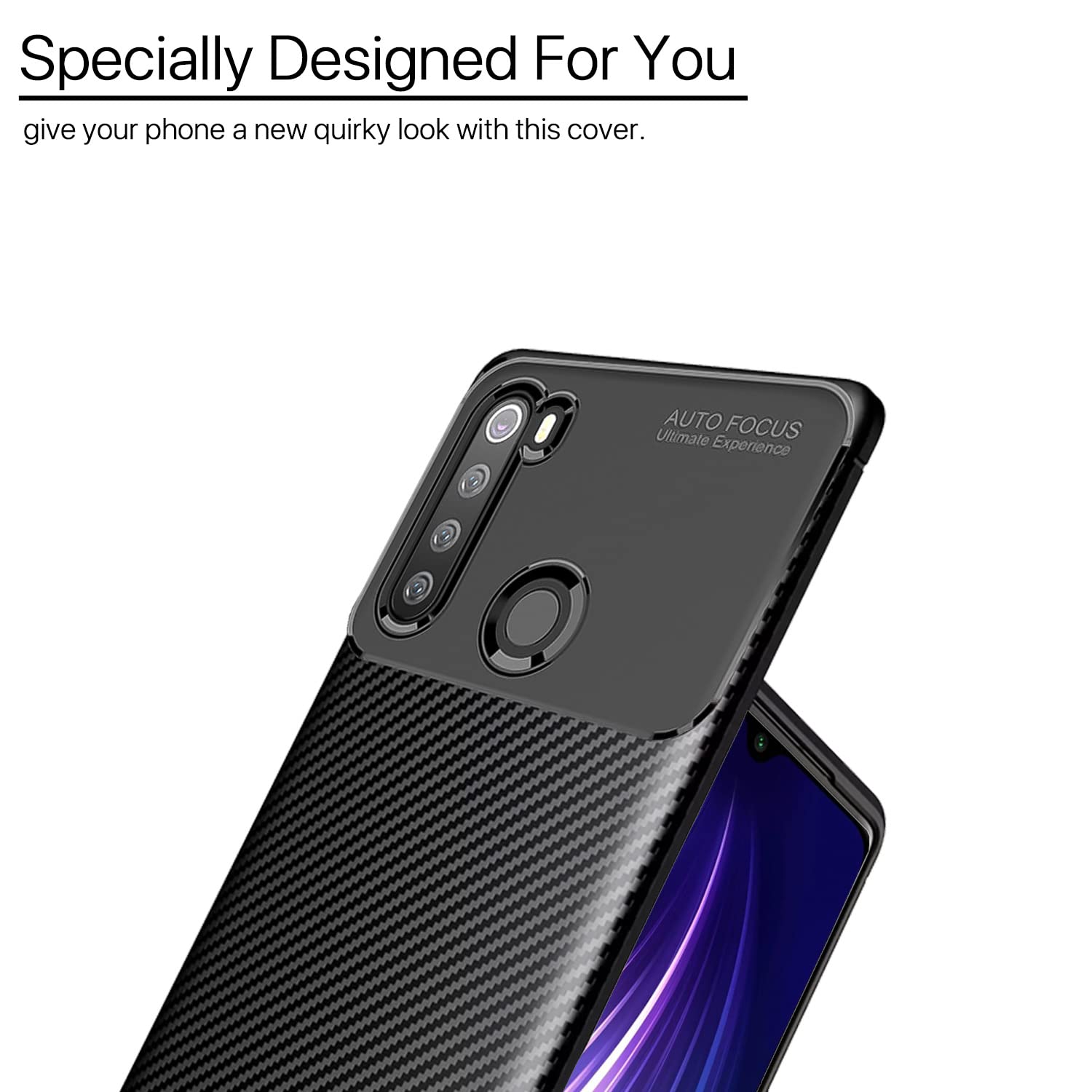 Redmi Note 8 mobile back cover in black by Pikkme – photo 6
