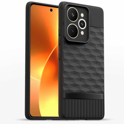 Realme 15 5G Silicone back cover in black by Pikkme
