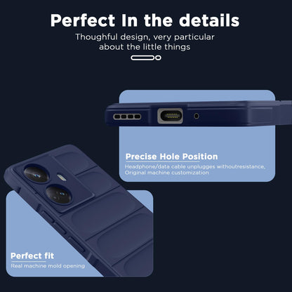 Pikkme Realme 10 Pro Plus 5G ZigZag Back Cover (Blue)