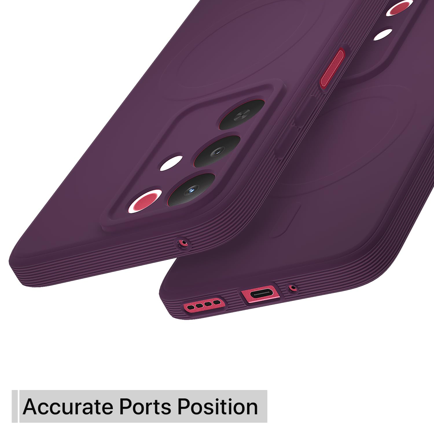 Realme Narzo 90X/C85/15X 5G MagSafe phone cover in purple by Pikkme – photo 4