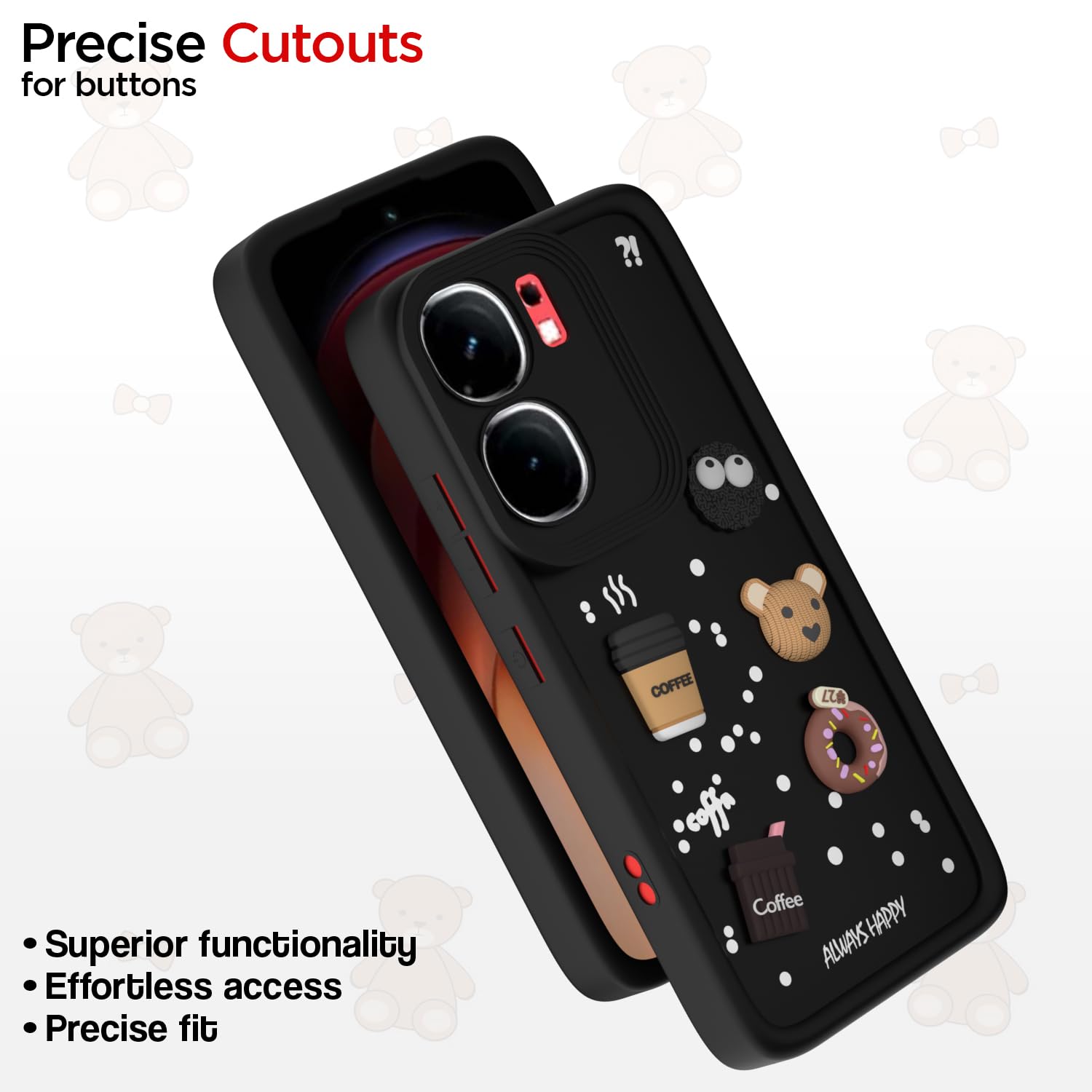 Pikkme iQOO Neo 9 Pro 5G/3D Silicone black back cover – photo 6