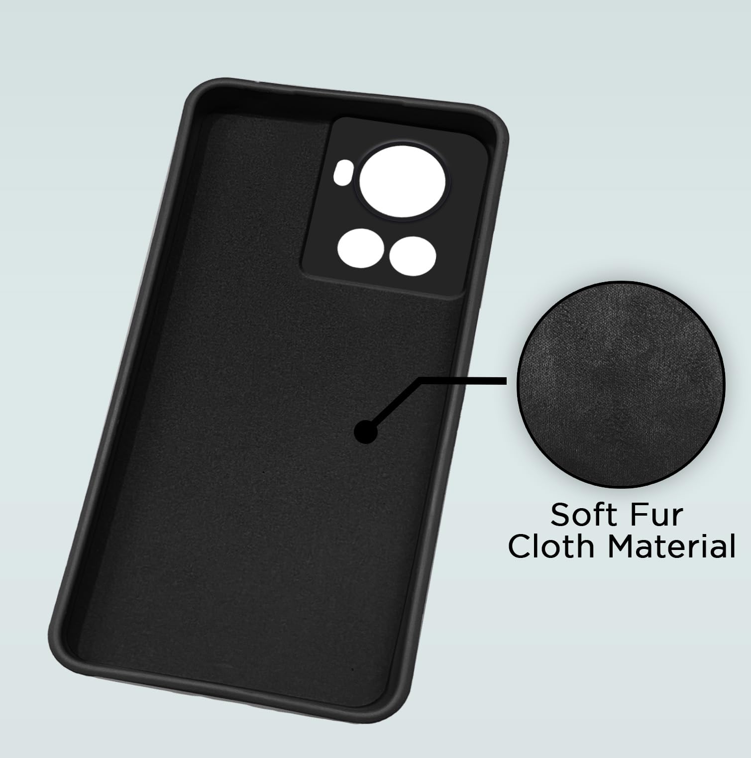 Pikkme OnePlus 10R/10R Prime 5G Liquid Silicone black phone cover – photo 2