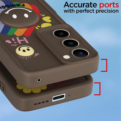 Brown Smile Rainbow mobile back cover for Realme P4 Lite/C83 5G – Pikkme – photo 4