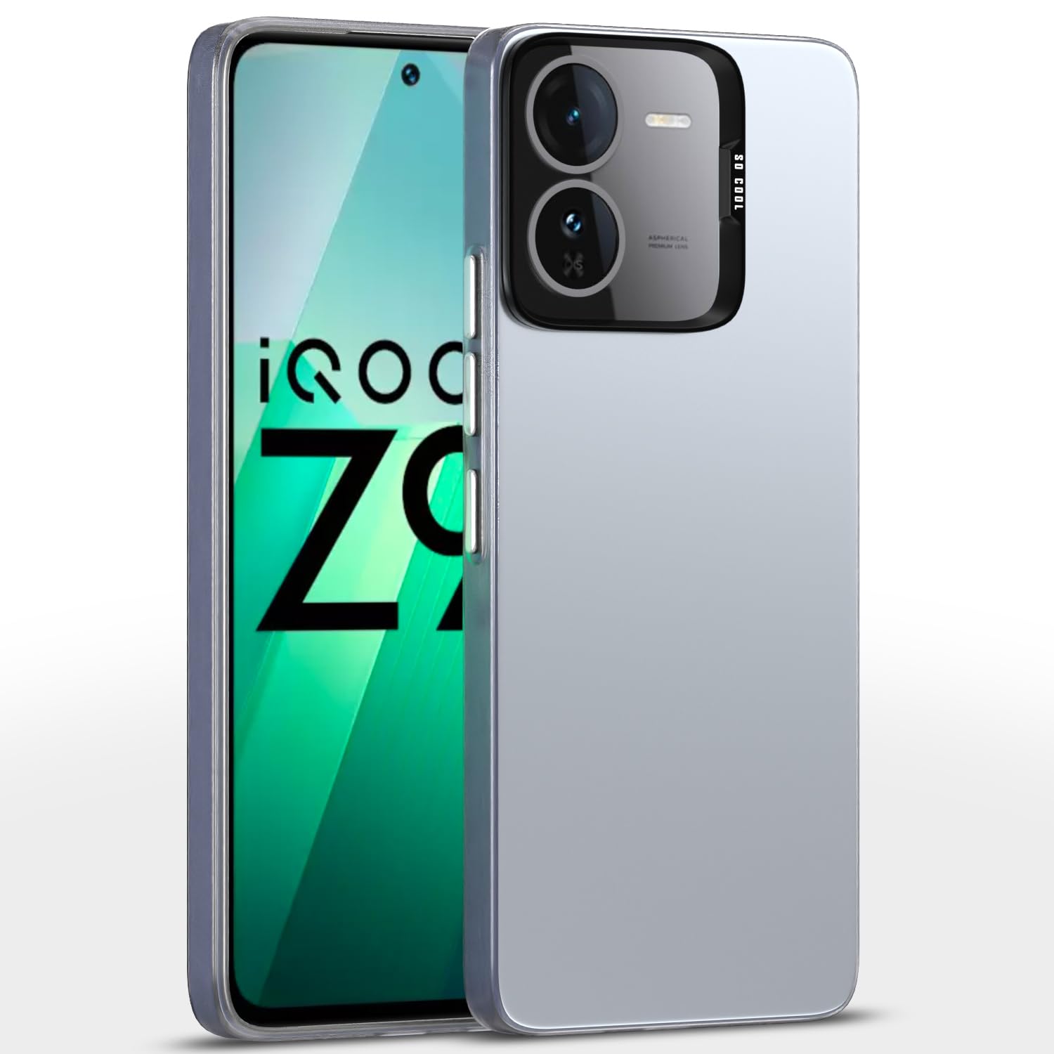 Pikkme iQOO Z9 5G Matte silver mobile cover