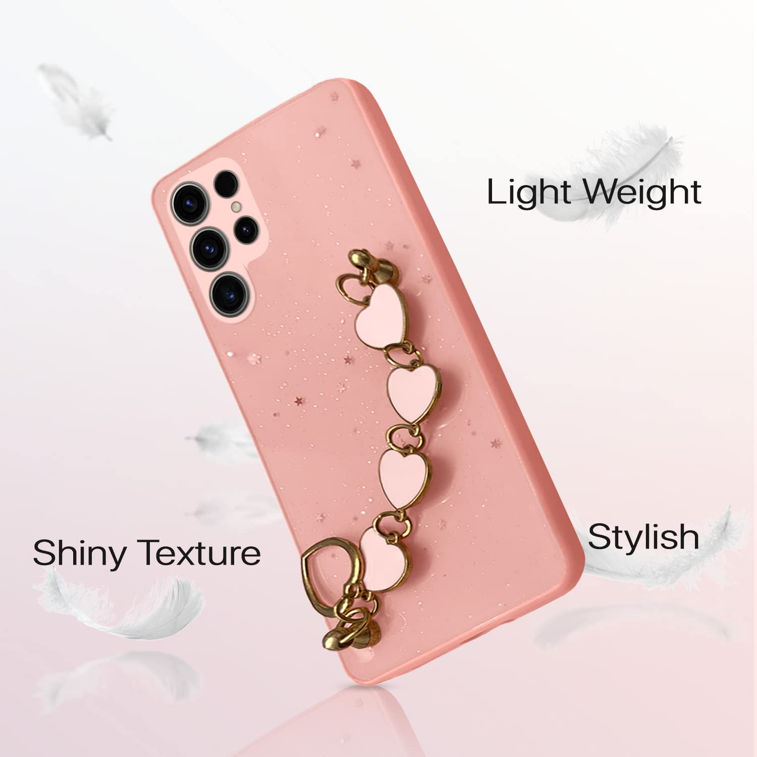Samsung S23 Ultra 5G Chain back cover in pink by Pikkme – photo 6