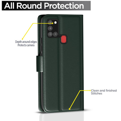 Green mobile flip cover for Samsung A21s – Pikkme – photo 4