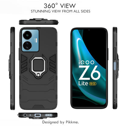 Black Tough Armor phone cover for iQOO Z6 Lite 5G – Pikkme – photo 3