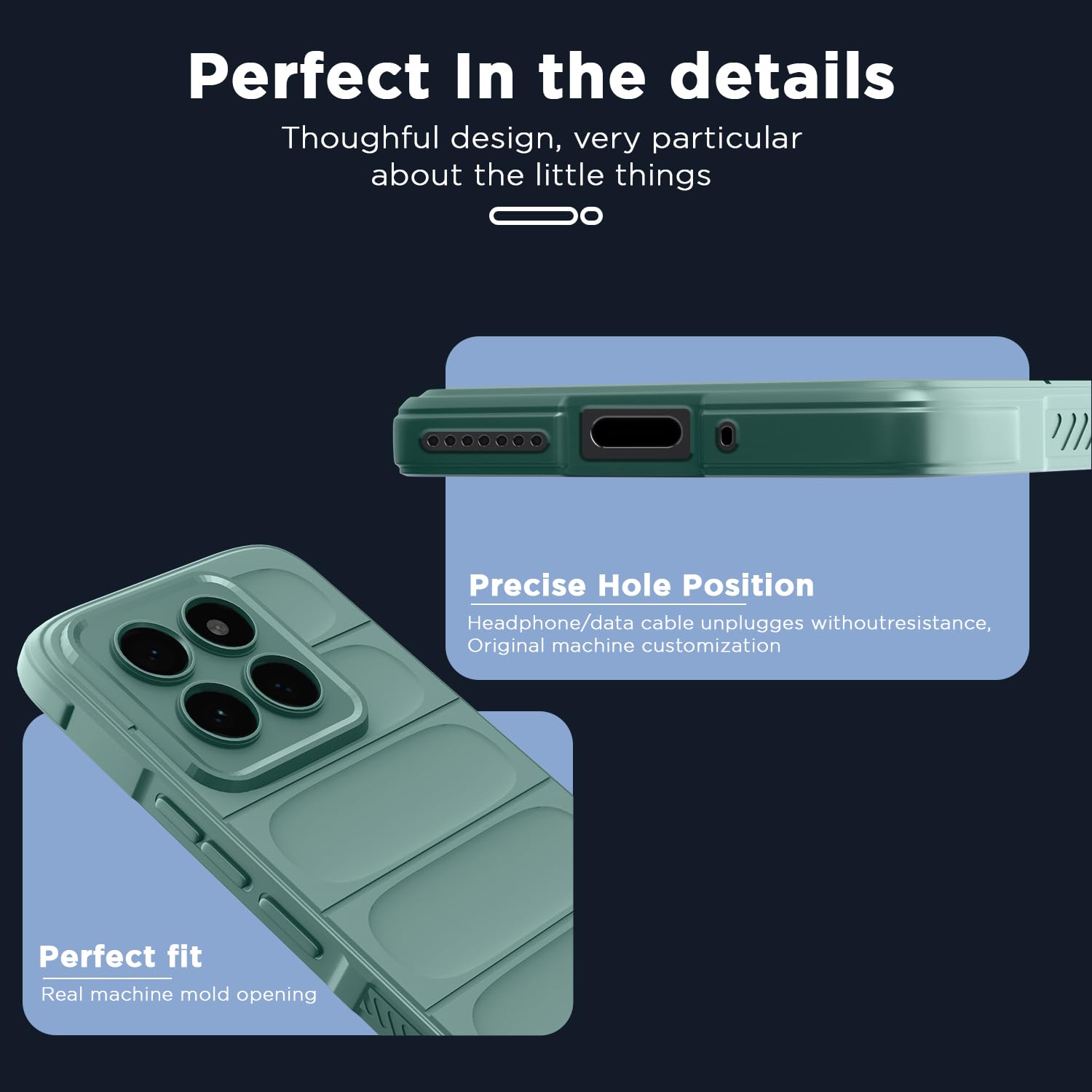 Pikkme Xiaomi 14 Pro 5G ZigZag Back Cover (Green)