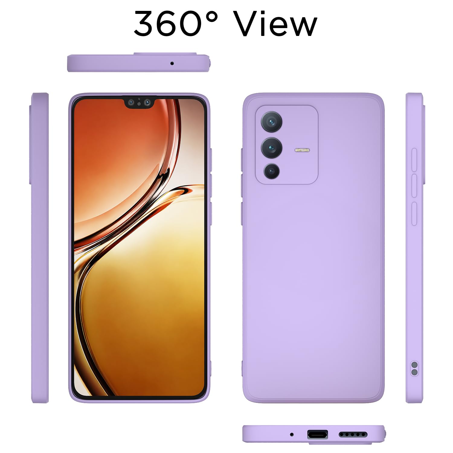 Pikkme purple mobile cover for Vivo V23 5G – photo 4