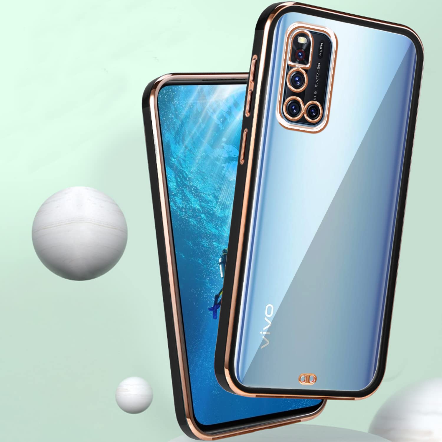 Pikkme Vivo V19 Chrome black back cover – photo 4