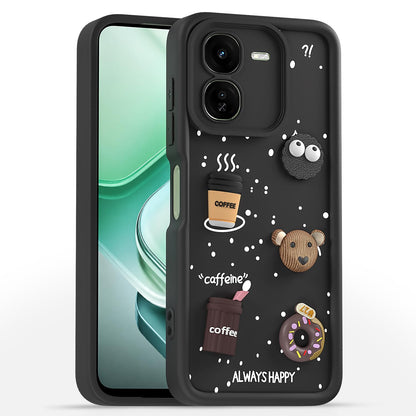 Pikkme iQOO Z9x 5G/3D Silicone black mobile cover