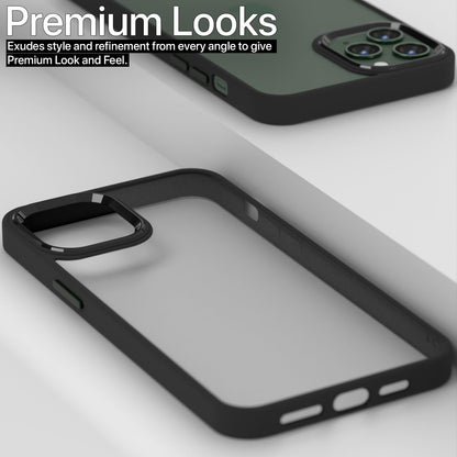 Pikkme iPhone 11 Pro Chrome Metal Ring Back Cover (Black)