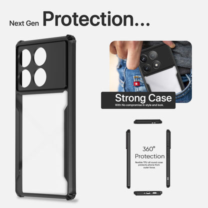Pikkme black Clear phone cover for Poco F6 Pro 5G – photo 6