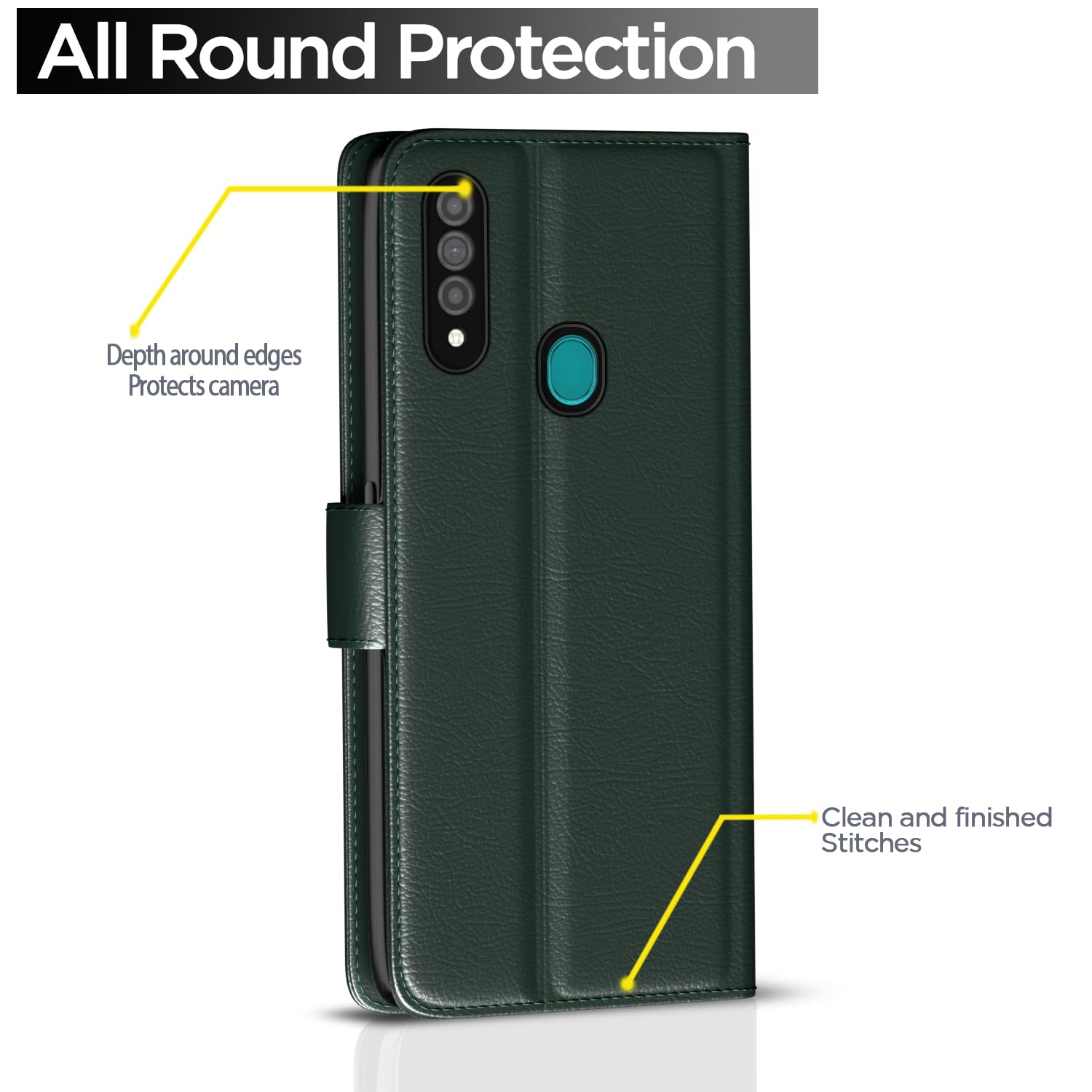 Pikkme Oppo A31 green wallet flip cover – photo 4