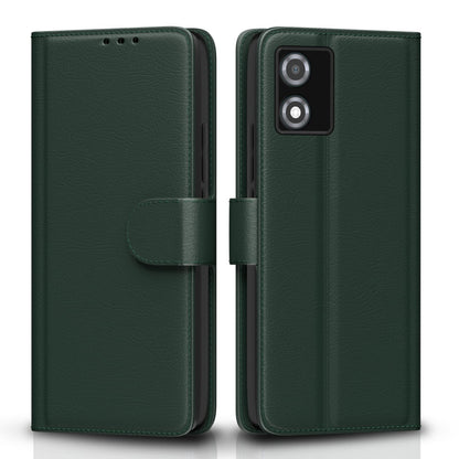 Moto E13 mobile flip cover in green by Pikkme