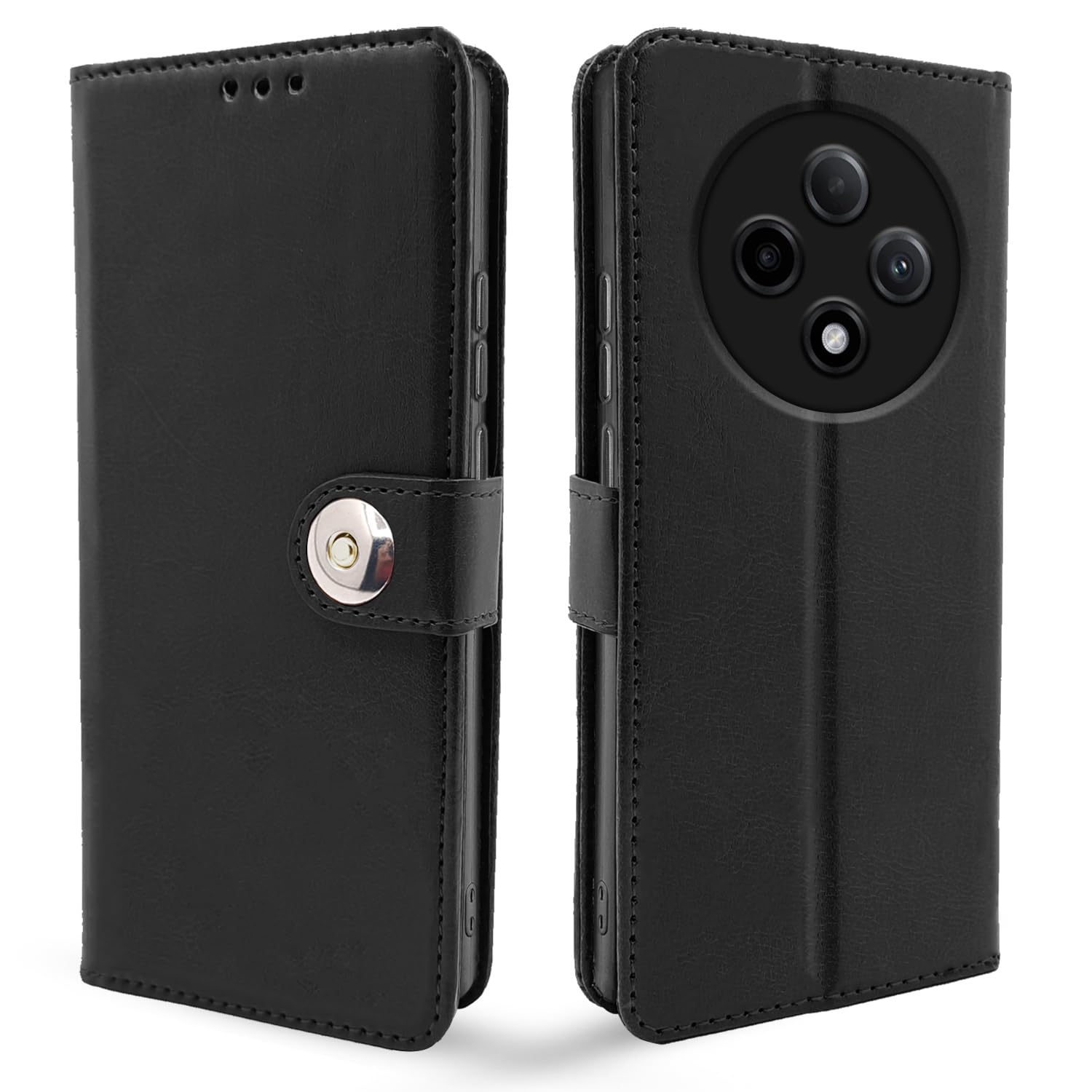 Pikkme Oppo F27 Pro Plus 5G Button black flip cover