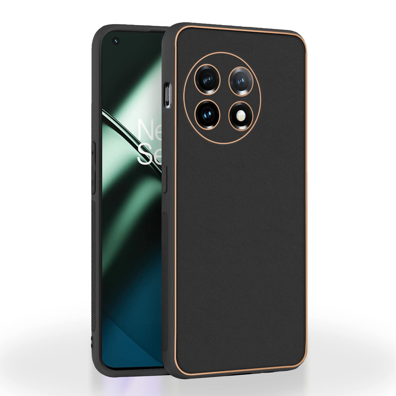 Pikkme OnePlus 11 5G Chrome black phone cover