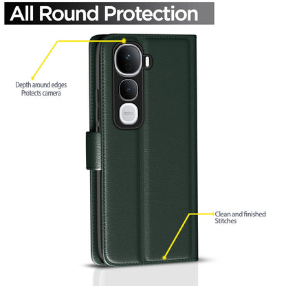 Pikkme Vivo Y400 Pro 5G Vintage Back Cover (Green)