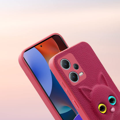 Pikkme Redmi Note 12 Pro Plus 5G Kitty Back Cover (Pink)
