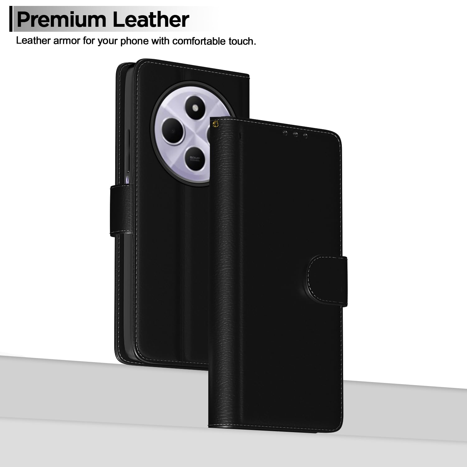 Pikkme Poco M7 5G Wallet black wallet flip cover – photo 2