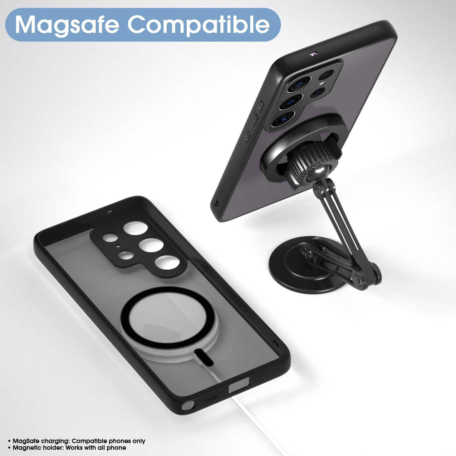 Pikkme black smoke mag-safe phone cover for Samsung S25 Ultra 5G – photo 7
