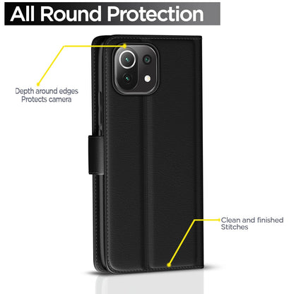Pikkme black Wallet flip cover for Mi 11 Lite – photo 4