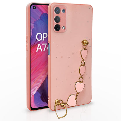 Pikkme pink mobile back cover for Oppo A74 5G