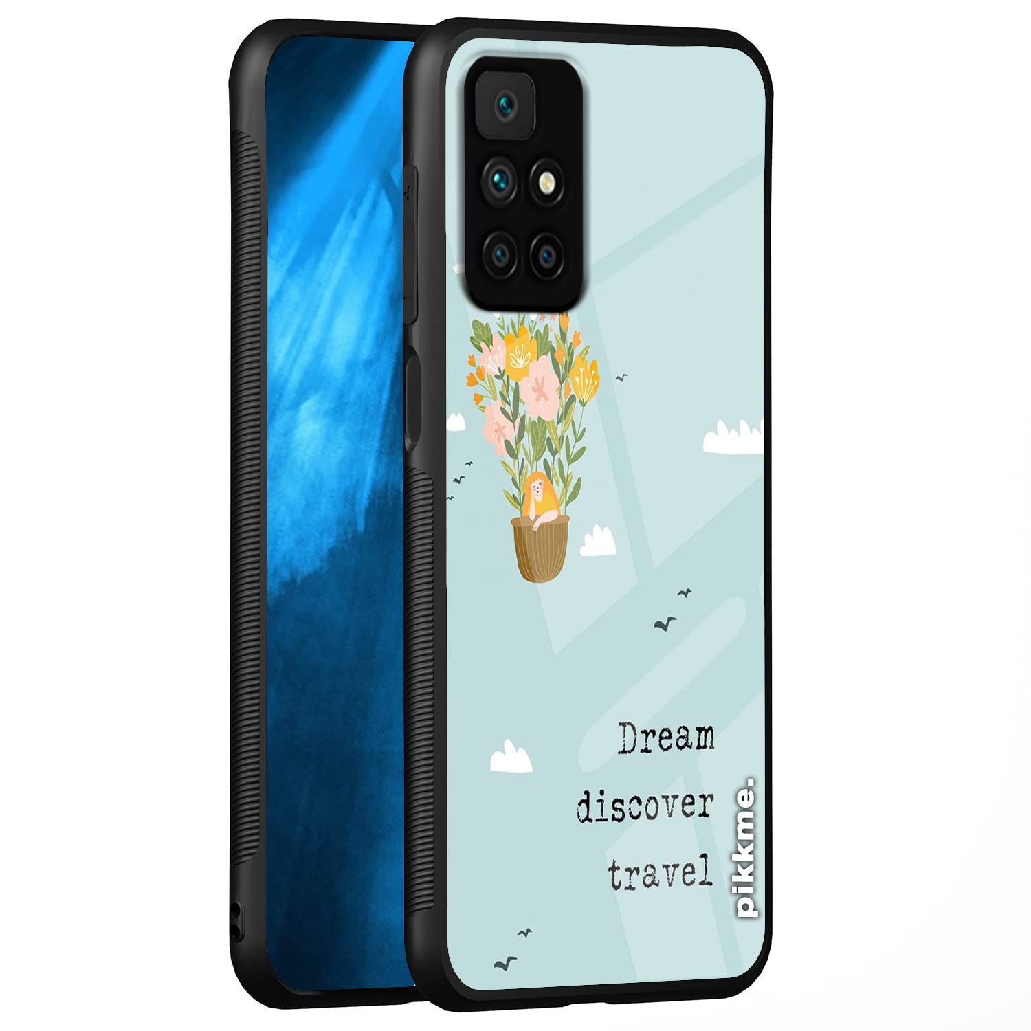 Pikkme Redmi 10 Prime Hybrid mobile back cover