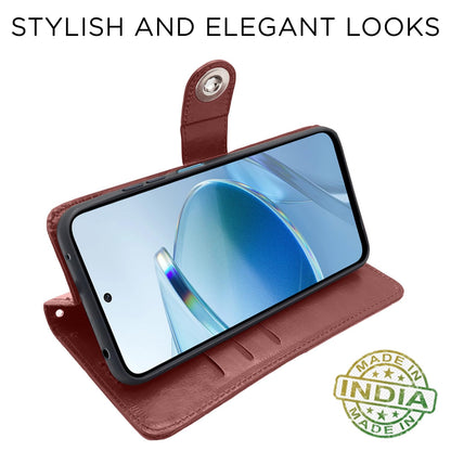 Pikkme Redmi 12 4G brown flip cover – photo 5
