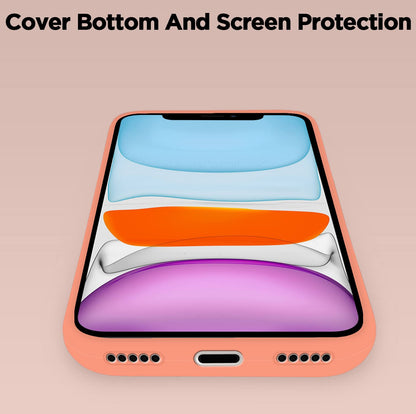 iPhone 11 Soft Silicone mobile cover in peach by Pikkme – photo 6