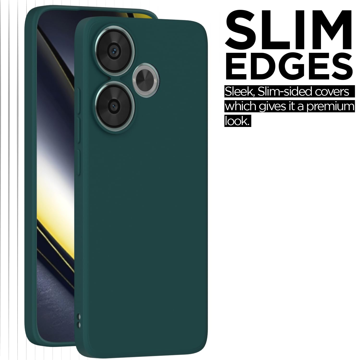 Pikkme green Matte mobile back cover for Poco F6 5G – photo 7