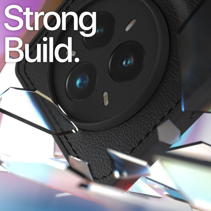 Pikkme Realme 14 Pro Plus 5G Leatherback Back Case (Black)