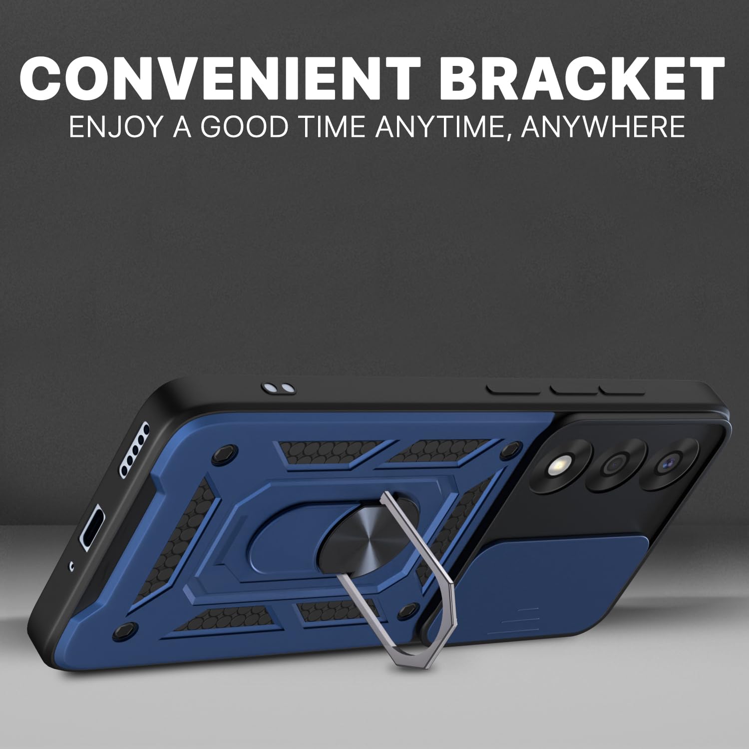 Pikkme blue D10 Camera Shield mobile cover for OnePlus Nord 5 5G – photo 3