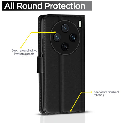 Black Wallet mobile flip cover for Vivo X200 5G – Pikkme – photo 4