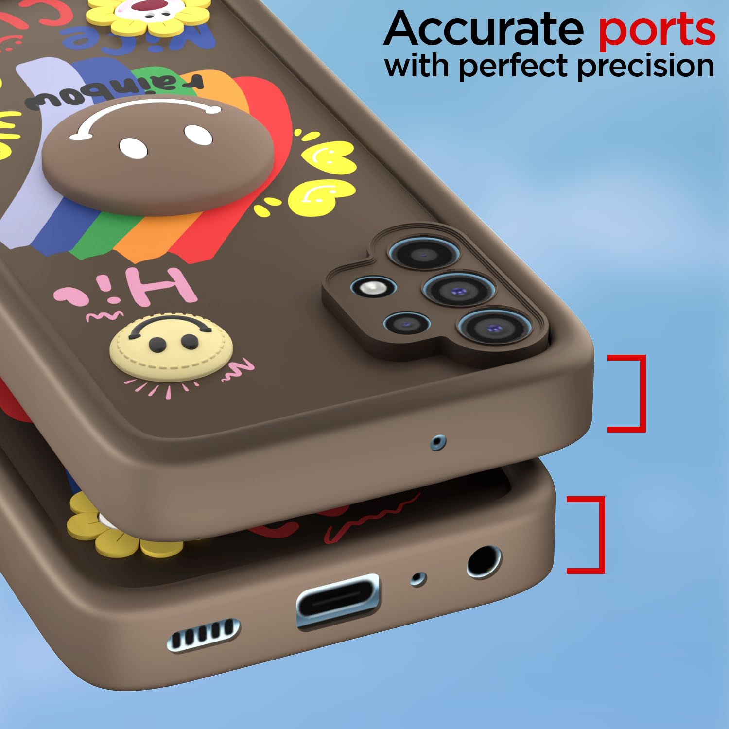 Pikkme brown Soft Silicone back cover for Samsung A32 4G – photo 4