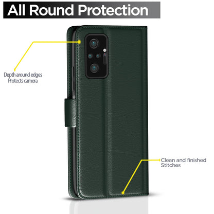 Redmi Note 10 Pro/Note 10 Pro Max mobile flip cover in green by Pikkme – photo 4