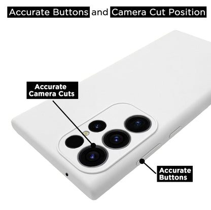 Samsung S23 Ultra 5G Soft Silicone back cover in white by Pikkme – photo 3