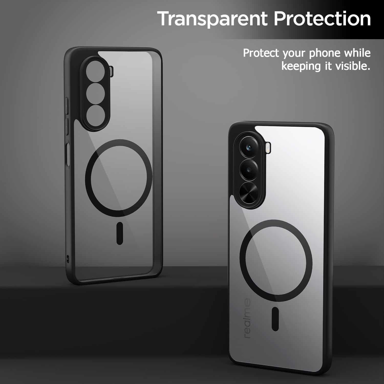Black mag-safe phone cover for OnePlus Nord CE 6 Lite 5G – Pikkme – photo 3