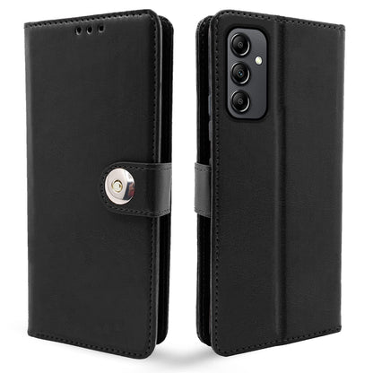 Button black Wallet wallet flip cover for Samsung A14 4G/A14 5G – Pikkme