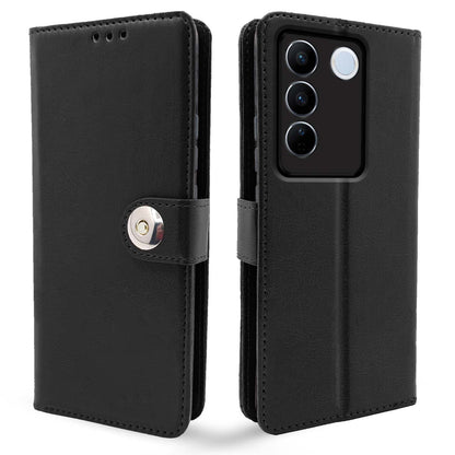 Pikkme black mobile flip cover for Vivo V27/V27 Pro 5G