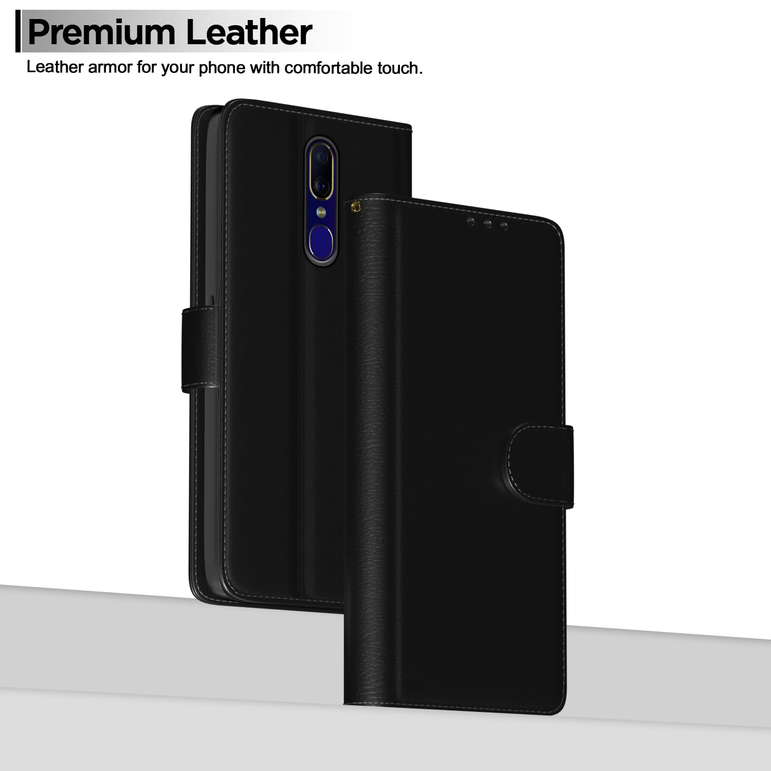 Pikkme Oppo F11 Wallet black flip cover – photo 2