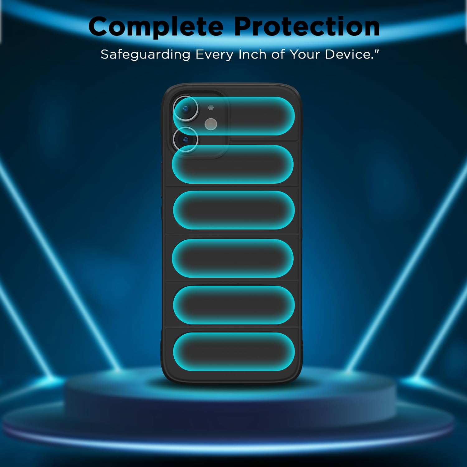 Pikkme iPhone 11 ZigZag Soft matte Liquid Silicone Back Cover (Black)