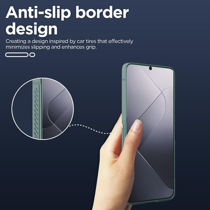 Pikkme Xiaomi 14 Pro 5G ZigZag Back Cover (Green)