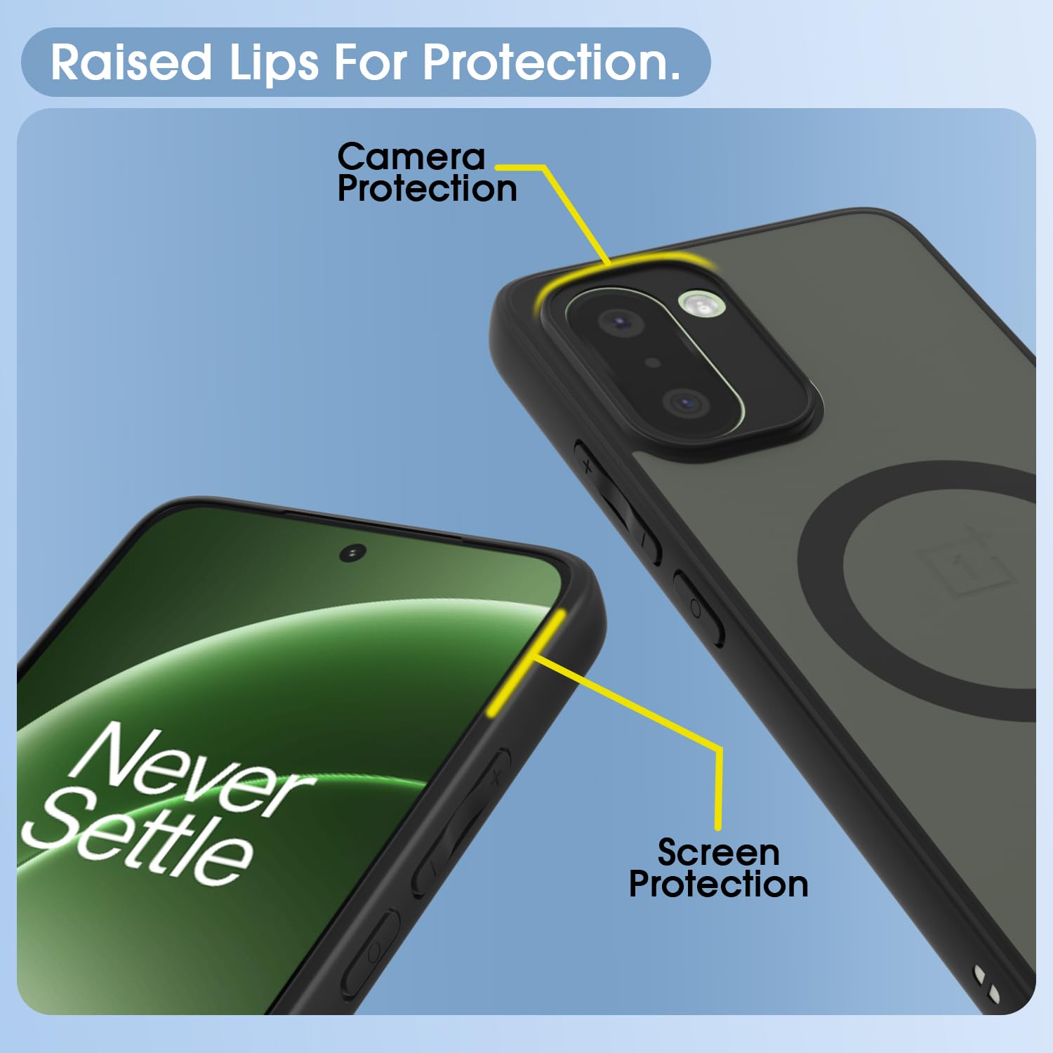 Pikkme OnePlus 15R 5G MagSafe black smoke mag-safe mobile back cover – photo 4