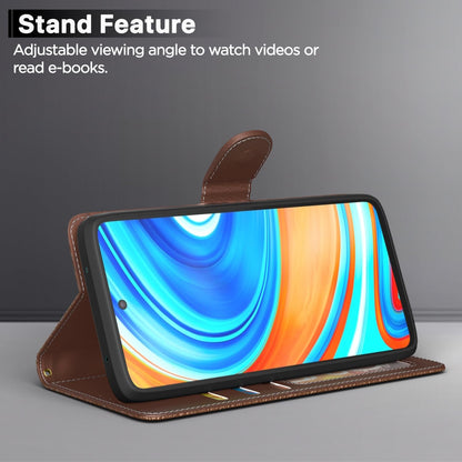 Redmi Note 9 Pro/Note 9 Pro Max/Poco M2 Pro/Note 10 Lite mobile flip cover in tan by Pikkme – photo 3