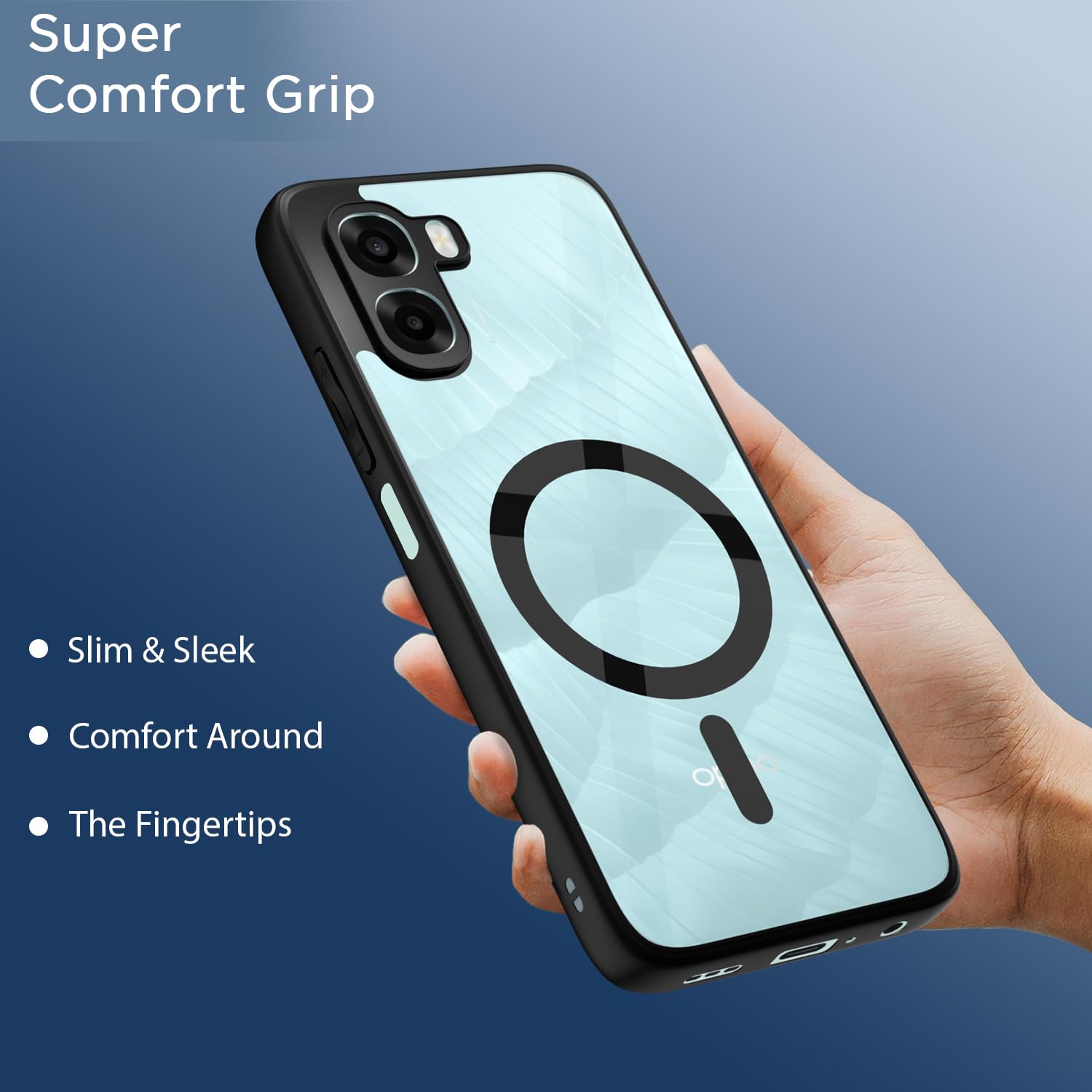 Pikkme black mag-safe mobile cover for Oppo A6X 5G – photo 6